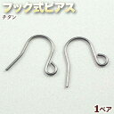 ☆好きなパーツを吊り下げて!☆アクセサリーパーツ・ピアス金具◆フック式ピアス◆・チタン〈1ペア〉 パワーストーン専門店 手作り パーツ プレゼント ギフト GR...