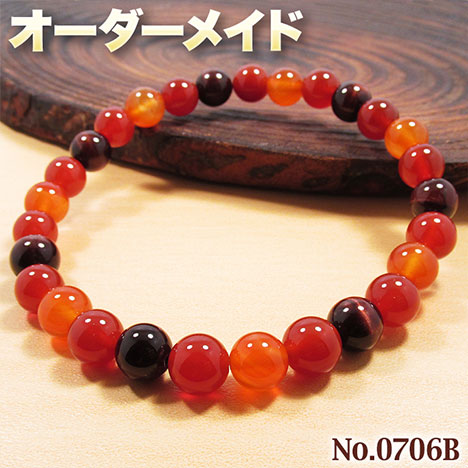 【倉田様リクエスト商品】☆完全オーダーメイド☆パワーストーン・天然石・こんなの欲しい!◆No.0706◆〜B-Type〜・3種類の天然石をMixした丸玉ブレスレット♪