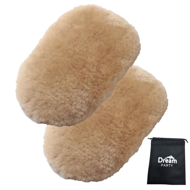 【洗車業者監修】 ムートングローブ 洗車 スポンジ ムートン 洗車グッズ 傷つかない 【2個セット】 高..