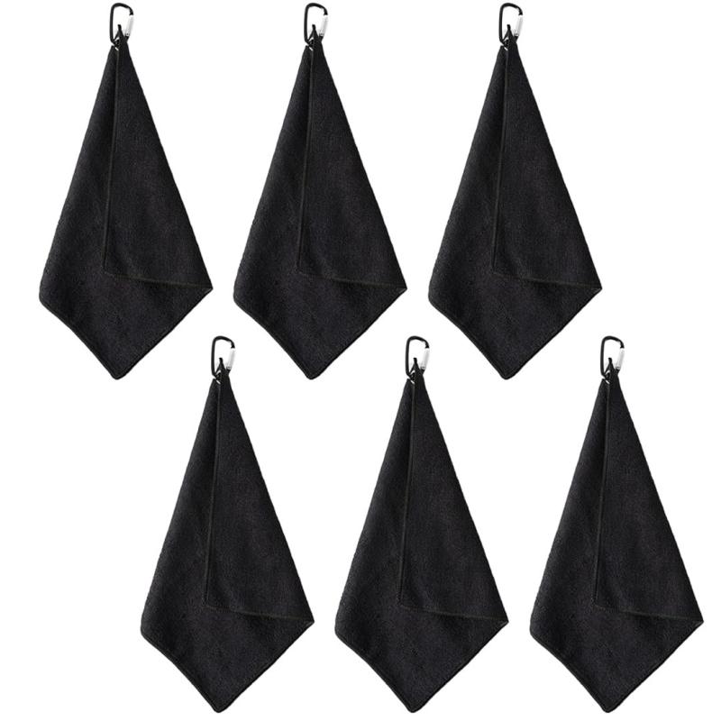 TOMMYFIELD ゴルフボール拭き ボール拭き ゴルフタオル 柔らかい カラビナクリップ付き