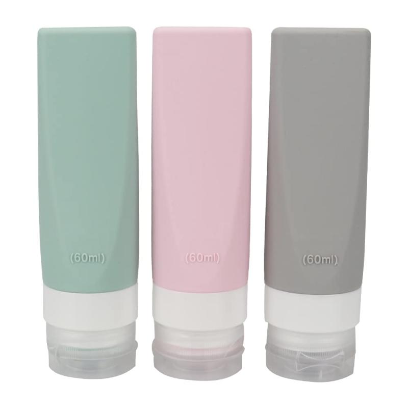 詰め替え用 シリコンボトル 小分け 3本セット 詰め替えやすい コンパクト 持ち運び 旅行 アウトドア