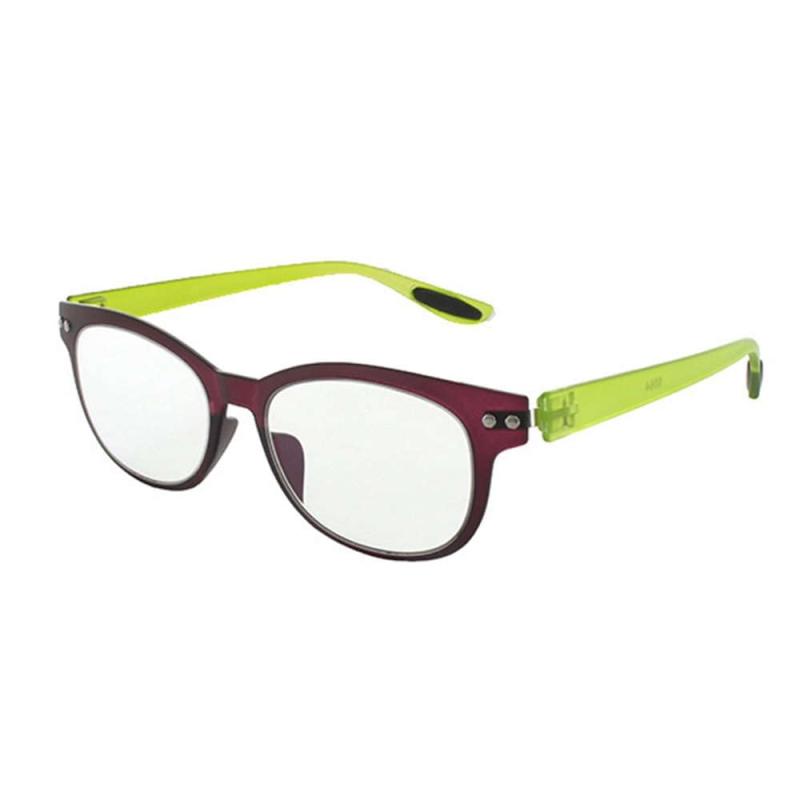 乐天商城 - 老眼鏡 ブルーライトカット 携帯 軽量 おしゃれ ウェリントン colorfulook (カラフルック 軽量 形状記憶 フレーム) 5351-05