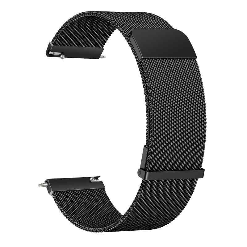 컴파티블 Garmin ForeAthlete 55 / ForeAthlete 245/245M / ForeAthlete 645/645M용 밴드 교환 벨트, 20mm 스테인리스제 금속 밴드 조절 가능