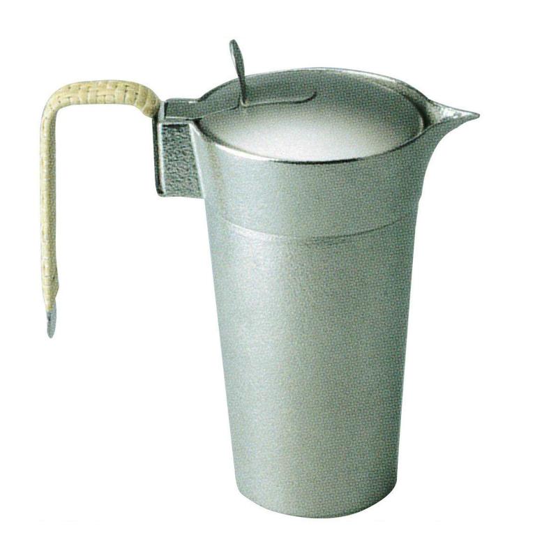 能作 蓋付ちろり 日本製 H17.0cm W16.0cm D8.2cm 約360cc ケース入 錫100% 600190