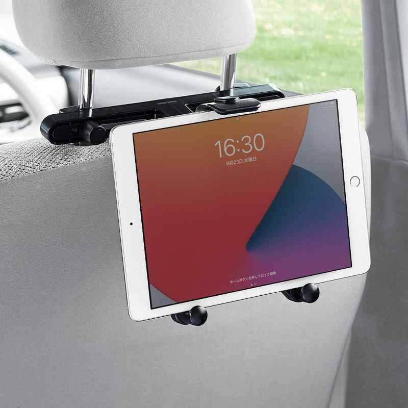 乐天商城 - サンワダイレクト タブレット 車載ホルダー ヘッドレスト 後部座席 7～12.9インチ 200-CAR070_090