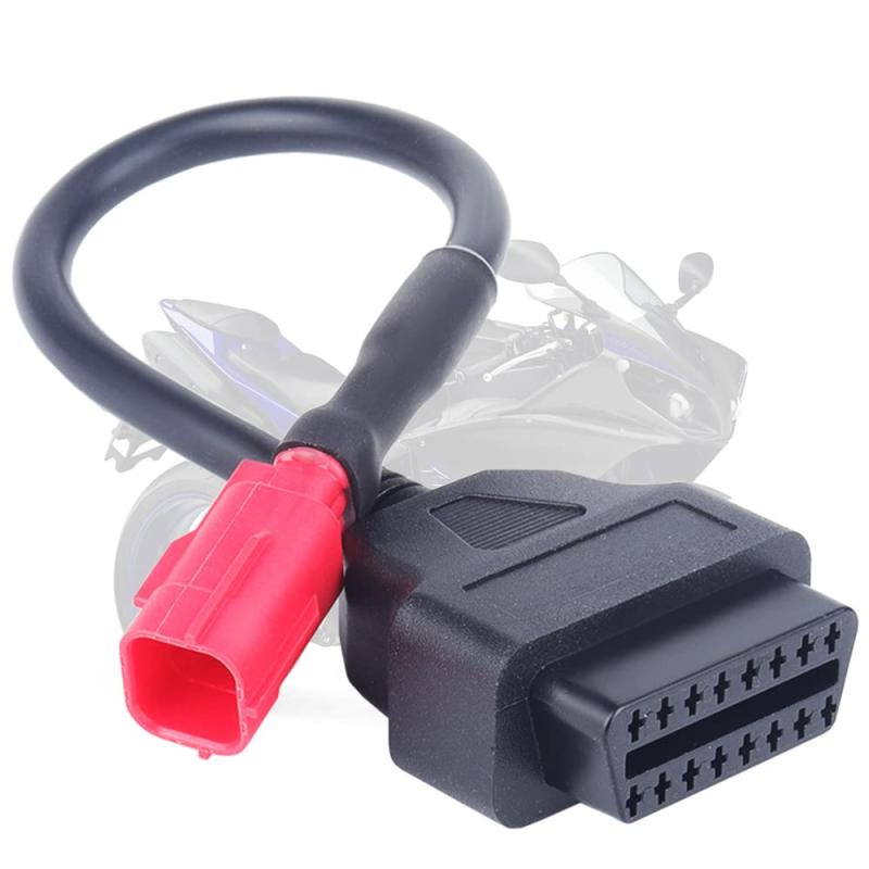 OBDケーブルコネクタ アダプター 1個セッ 6ピンのOBDケーブ ト オートバイ故障診断アダプターケーブル サイクル故障検出部品 ル診断スキャナーアダプタ OBD2コンバーター ABS製品 実用 インス