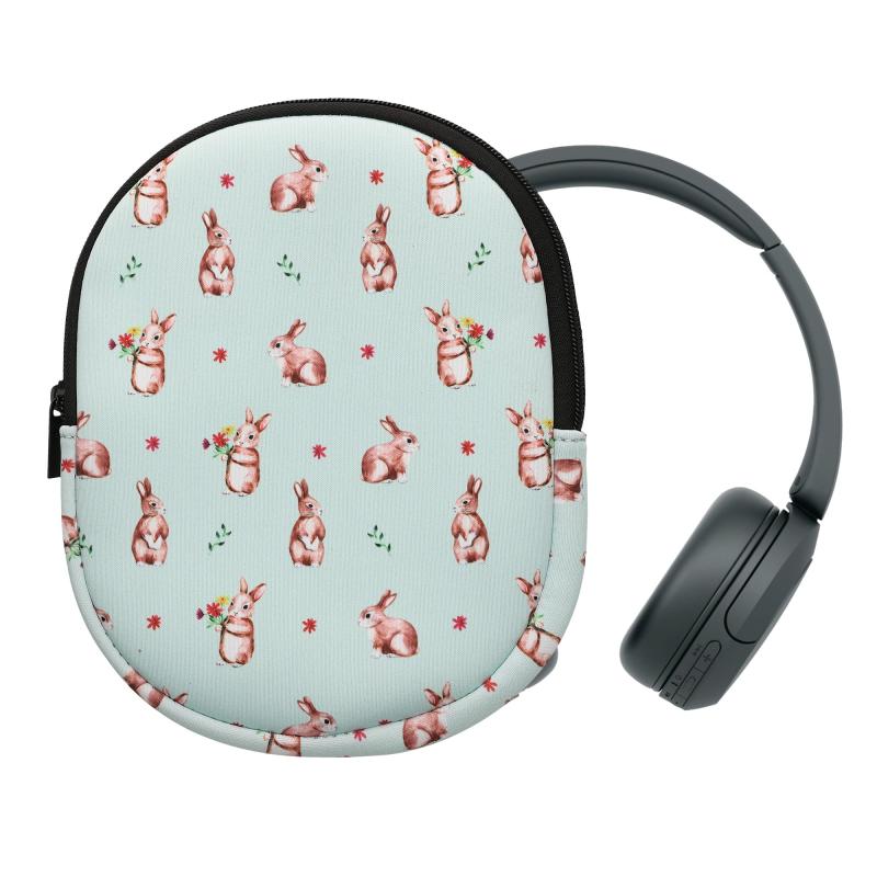 乐天商城 - kwmobile Sony WH-CH520 / WH-CH510 / MDR-ZX110対応 ケース - ヘッドセット 耐衝撃 ネオプレン 22.5 x 17 cm 黒色