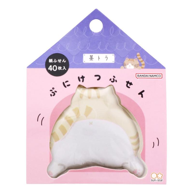 サンスター文具(Sun-Star Stationery) 付箋 ぷにけつ 茶トラけつ S2839229可愛い動物達のぷにけつな付箋♡【特長】動物達のおしりがキュートな付箋【内容】1柄 40枚【サイズ】65mm×55mm×25mm【材質】付箋:紙／カバー:PVC