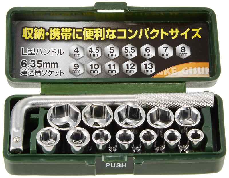 乐天商城 - 高儀(Takagi) ミニソケットセット GISUKE 13点 1セット11×43cm 差込角:6.35mm 1133210