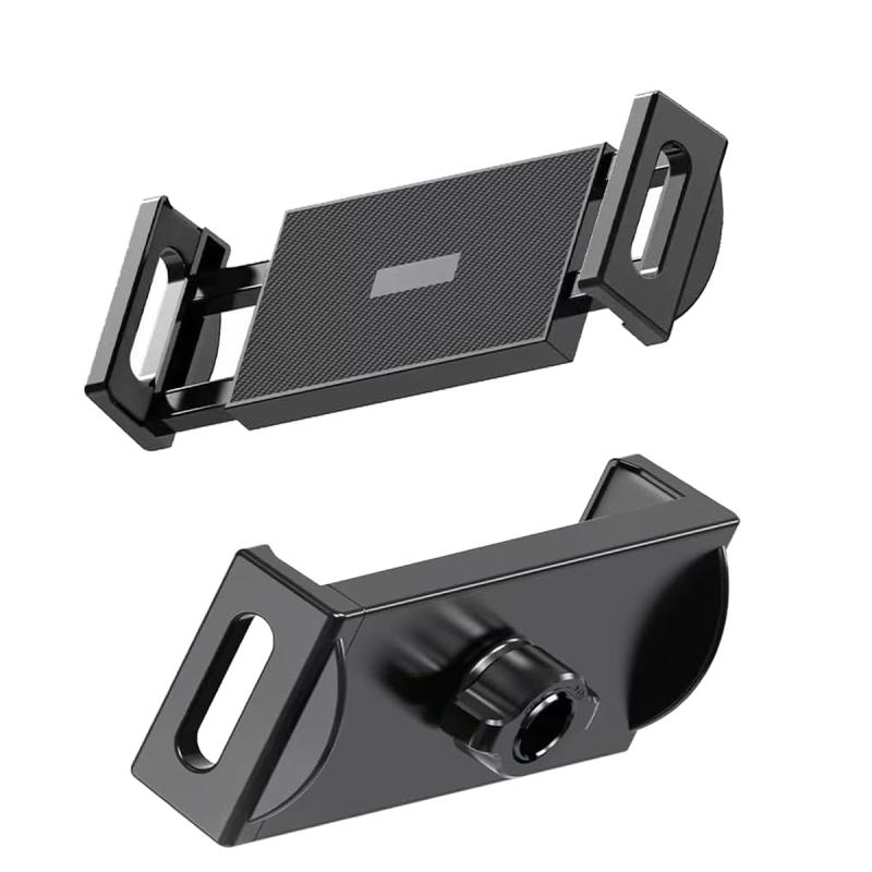 タブレットスタンド スマホ ホルダー 360度回転可能 高さ調節可能 主体調節でき 折り畳み式 フレキシブルアーム 寝ながら 根元強化 下垂防止 4.5インチ～12.9インチ 便利スタンド (ブラック1)