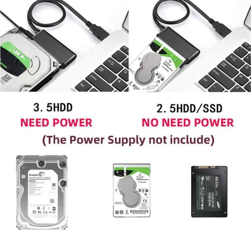 chenyang SATA - USBケーブル USB 3.0 - 2.5インチ SATA ハードドライブ 外付け変換アダプター SSD/HDD データ転送対応 UASP