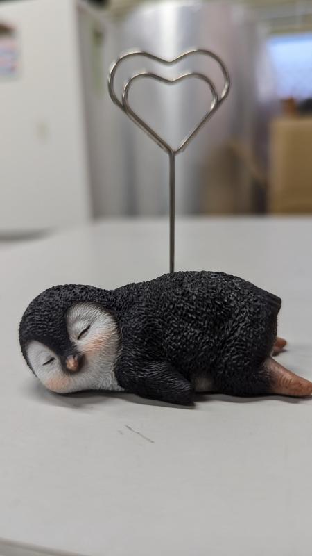 ウービア ペンギン メモホルダー 6.5×4×11cm 人形 フィギュア 置き物 アニマル 動物 ガーデン 装飾 ペンギン H23214(3)