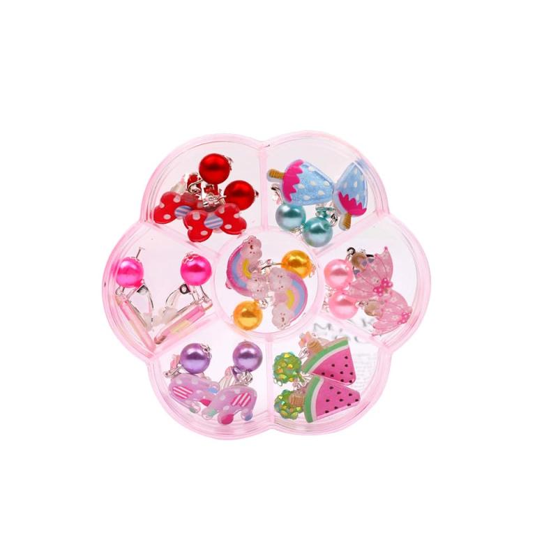 キッズ イヤリング アクセサリー 子供のおもちゃ おまつり 景品 夏祭り こども 縁日 イヤリング クリップ式贈り物