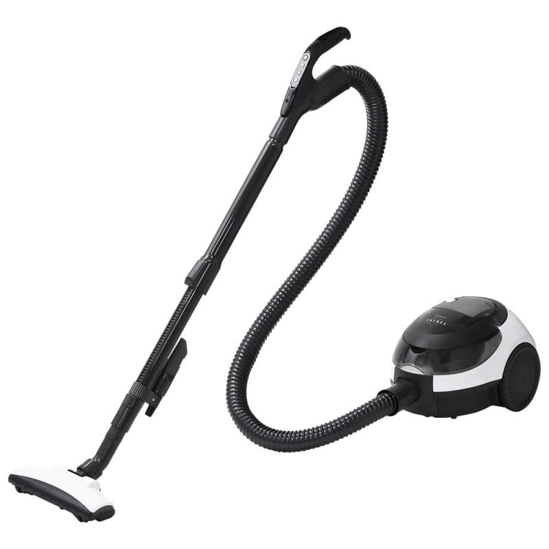 UPstore 掃除機 紙パック式 強力吸引 軽量 コンパクト 手元スイッチ 一人暮らし 水洗い 伸縮パイプ すき間用吸込口