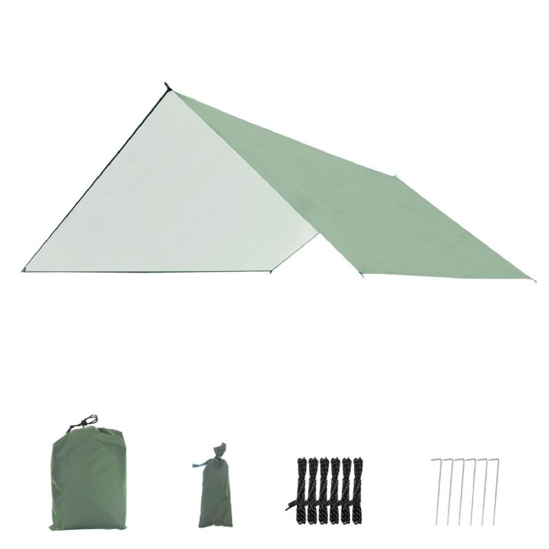 JEELAD タープ 天幕 シェード 防水タープ グランドシート 日除け 軽量 コンパクト タープテント キャンプ用品 ピクニック 収納袋付き