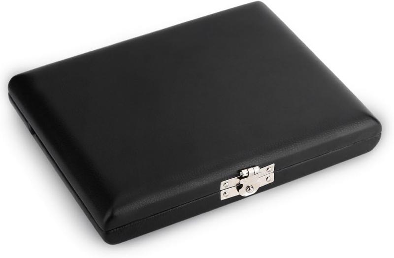6枚入り クラリネットリードケース サックスリードケース リードケース クラリネットリードケース PUレザーカバー 120*90*20mm コンパクト 持ち運び便利 長持ち 腐食にくい サクソフォン/クラ