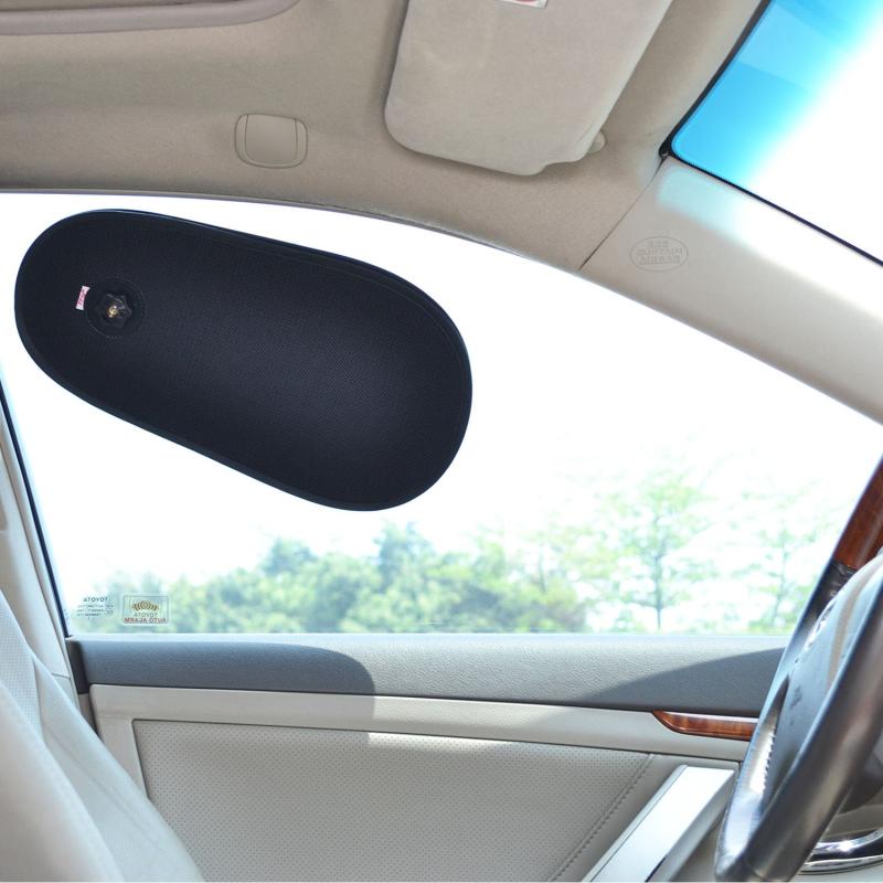 TFY 車 日除け 遮光サンシェード 前部サイドウインドーシェード ワンアクションで広げる 重ねる 車内温..