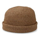ベーシックエンチ Paper Roll Cap ロールキャップ フィッシャーマン 蒸れにくい 麦わら ペーパー ストロー ナチュラル つば無し キャップ 帽子 ユニーク サグキャップ 春夏 メンズ レディース(3)