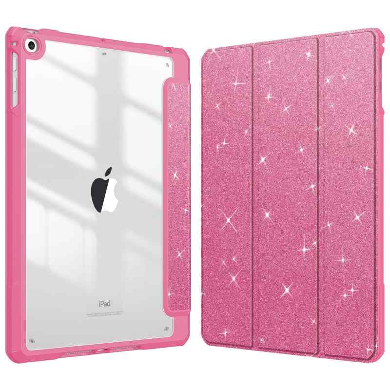 Fintie iPad 9.7 2018 2017 / Air 2 / 1 ケース 透明バックカバー Apple Pencil 収納可能 三つ折スタンド スリープ機能 軽量 薄型 傷つけ防止 PU合成レザー TPU 第6 / 5世代対応