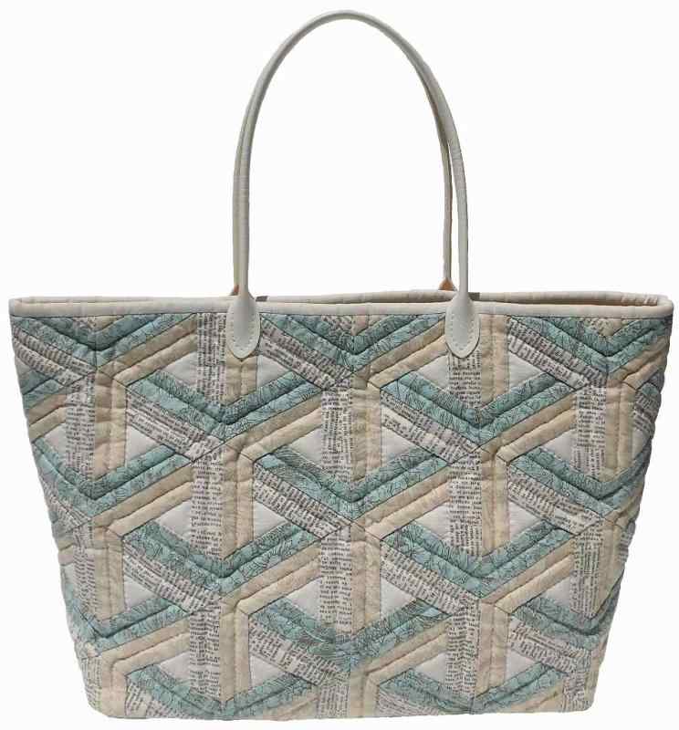 AKEMI SHIBATA [柴田明美のパッチワークキット] インナーシティのバッグ 出来上がり作品サイズ縦28cm×..