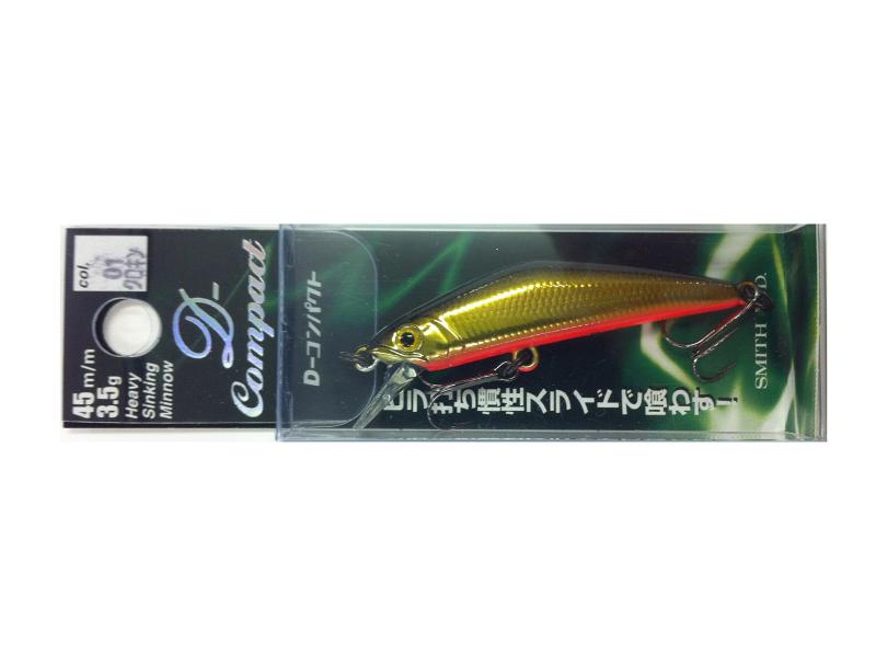 スミス(SMITH LTD) ミノー D-コンパクト 3.5g 45mm クロキン #1