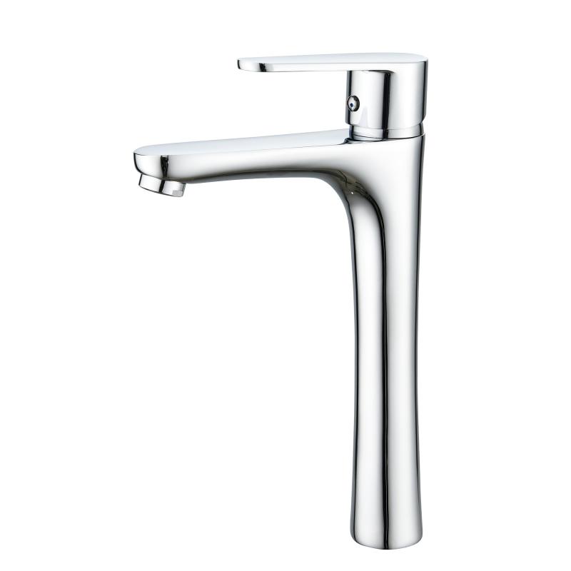 洗面水栓浴室用 トイレ混合水栓 真鍮製 省エネ 洗面台蛇口 温度調節可能 バルブが長持ち スリーブタイプの固定方法 取付簡単 シルバー色 多重メッキ 日本語説明書付き