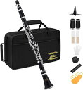 Eastar クラリネット ニッケルメッキ B調 Clarinet ABS樹脂管体 ベーム式 お手入れ付 初心者向け 黒 ECL-300 開学 プレセント(2)