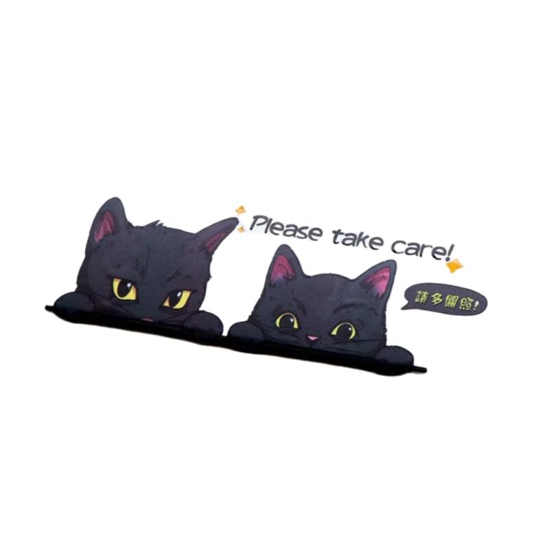 EXCEREY 猫の足跡 車用ステッカー かわいい猫の車のステッカー パーソナライズされた 創造的な車のステ..