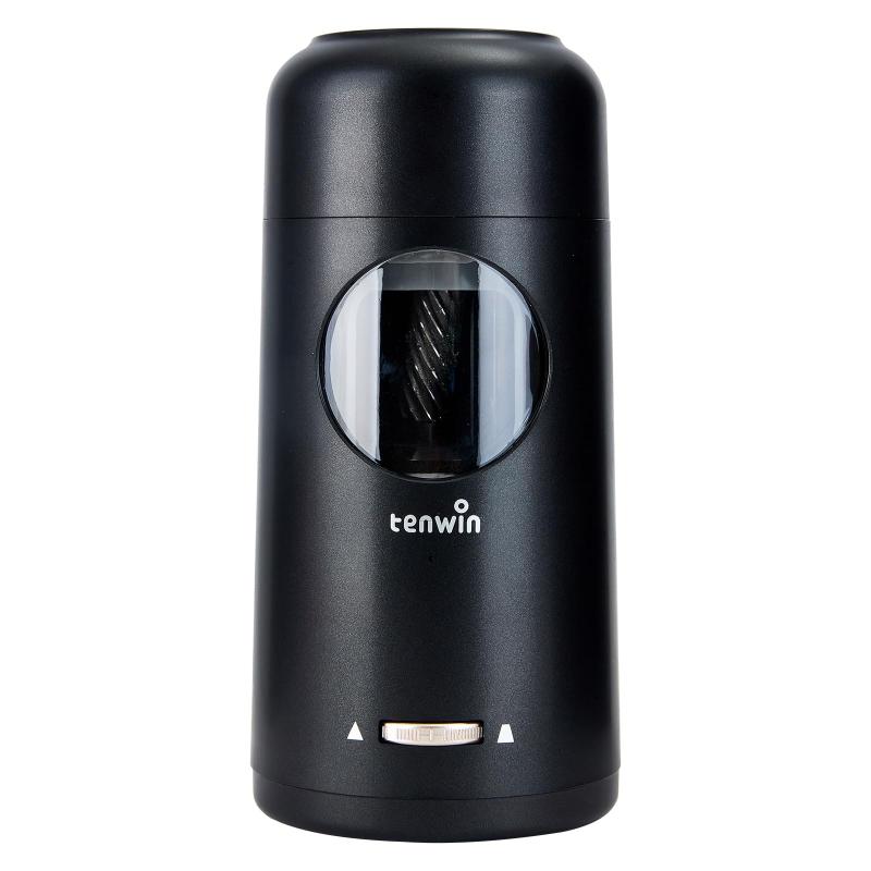Tenwin電動シャープナー 電動鉛筆削り コンパクト USB充電 ムダ削り防止 子供 学校 事務用