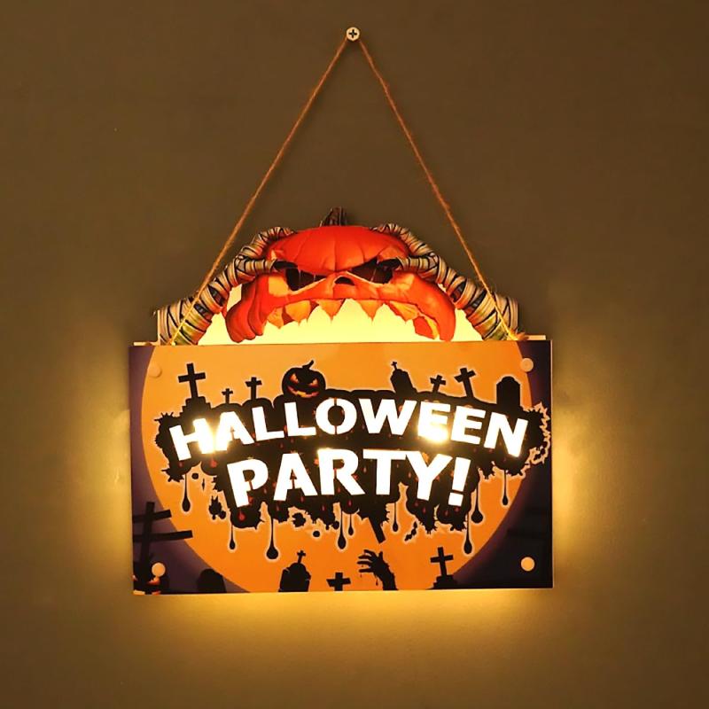 樂天商城 - ハロウィン 飾り led 吊り下げ式 ライト 装飾 壁 ドア 玄関飾り パーティー グッズ halloween decoration