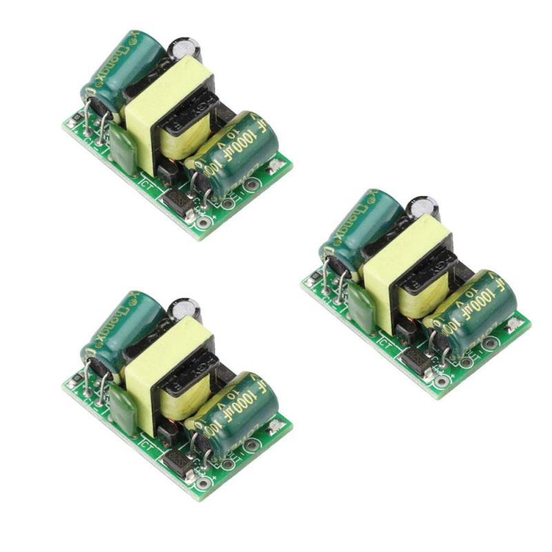 KKHMF 3個 5V 700mA 超小型電源モジュール AC-DC 降圧モジュール マクロプロセッサ DIY電源