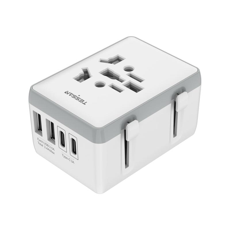 海外 変換プラグ 全世界対応 TESSAN マルチ変換アダプター 203-A