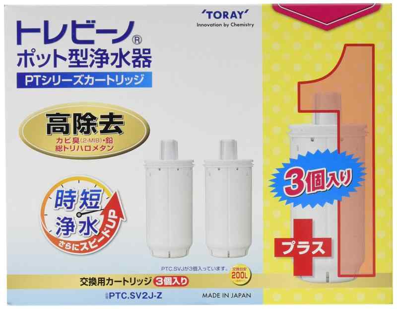 乐天商城 - トレビーノ ポット型浄水器 PTシリーズ交換用カートリッジ 東レ PTC.SV2J-Z ホワイト