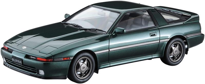 ハセガワ 1/24 トヨタ スープラ A70 2.5GT ツインターボ R 1990組み立て塗装が必要なプラモデル。別途、接着剤や工具、塗料等が必要。1/24スケール未塗装プラスチック組み立てキット完成時サイズ:193mm×79mm2.5Lツインターボエンジン搭載の「2.5GTツインターボ R」を再現窓の塗分けシール付属