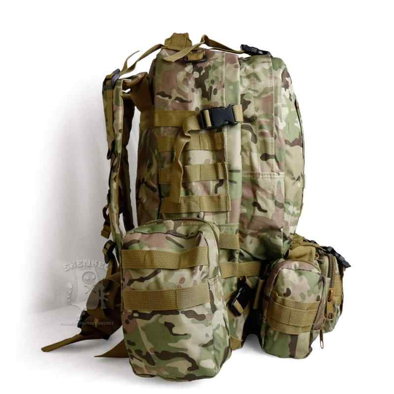 パグハグのSHENKEL USタイプ ミリタリー アサルトリュック ウェストポーチセットbackpack 迷彩 サバゲー マルチカム bag-002mc｜アングル3