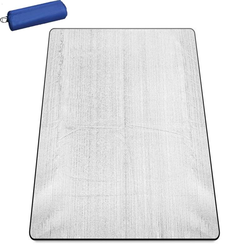 ISEFUJI アルミシート アルミマット レジャーシート ピクニックマット 厚手 大判 キャンプ 断熱 遮熱シート 防水 防寒 防災 収納袋付き 厚さ3mm