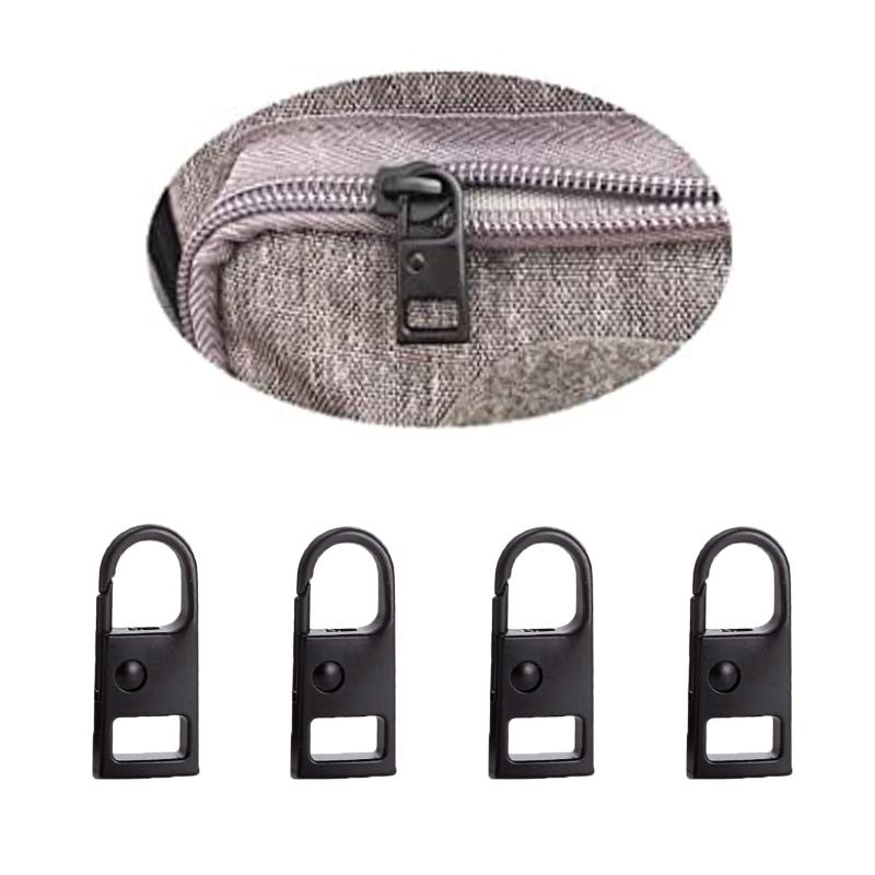 ファスナー 引き手 修理 交換用 OKTOKYU ジャンパー ファスナー 修理キット 財布裁縫 手作り 手芸 DIY ブラック 金属製(3.0)