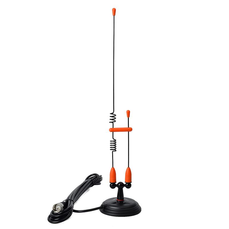 144/430MHz帯&amp;VHF/UHF モービルアンテナ マグネット基台付セット MP型コネクター MS10
