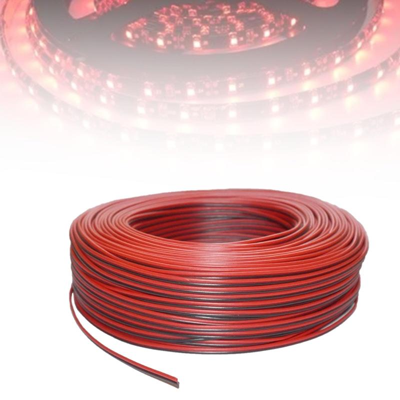 awg22 電線 ケーブル 10m/20m/30m 22AWG 延長ケーブル コード 電線 2芯 LEDテープライト 単色用延長ケーブル LEDテープコネクタ LEDス..