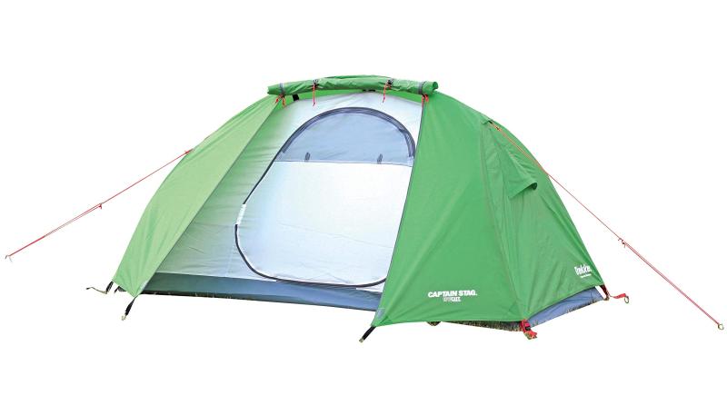 樂天商城 - キャプテンスタッグ(CAPTAIN STAG) テント ソロテント 1人用 【サイズ:210×140×H110cm パッキングサイズ:39×18×18cm】 UV・PU加工 収納バッグ付 トレッカー UA-71 / UA-52