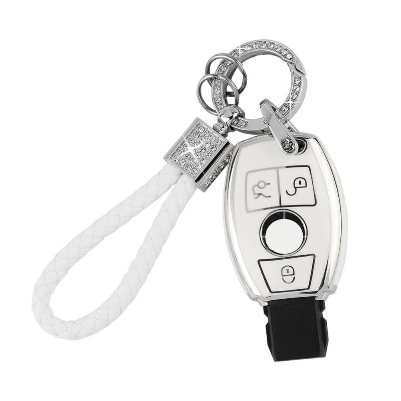 [Catland] ベンツ キーホルダー キーケース 3ボタン メルセデス専用A B C E クラス CLA GLA GLC GLE 鍵..