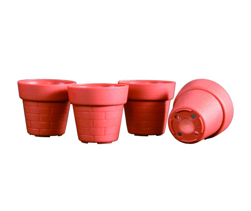 Rakuten - 日本ポリ鉢販売(Japan Porihachi Hanbai) ポリ鉢 一寸鉢【4000鉢入】 NI-105 茶 4000入