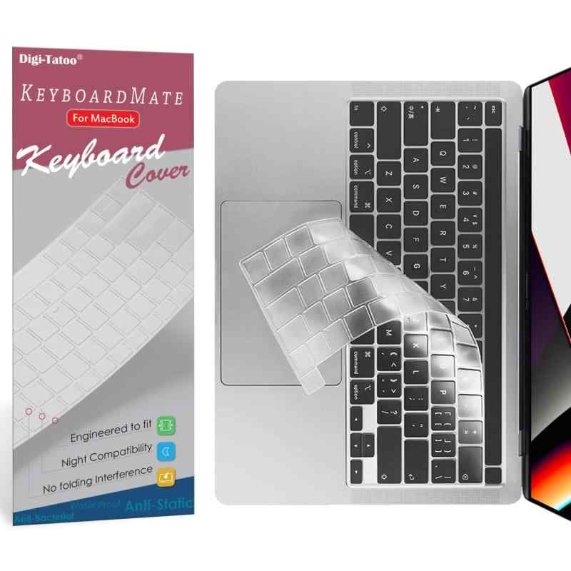 Digi-Tatoo KeyBoardMate 極めて薄く キーボードカバー MacBook インチ対応 (US) 英語配列 高い透明感 TPU材质 防水防塵カバー 超薄0.18mm