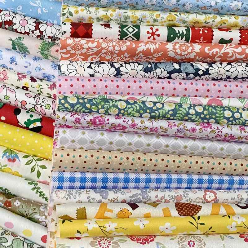 Liuliu 花柄プリント 生地 可愛い はぎれセット DIY 手芸用 布 素材 パッチワーク 給食袋、ポーチなどの作りに