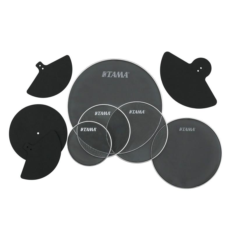 TAMA タマ ドラムセット用消音パッドセット 10",12",14",16",22"BD,HI-HAT,CYMx2 SPP522KC
