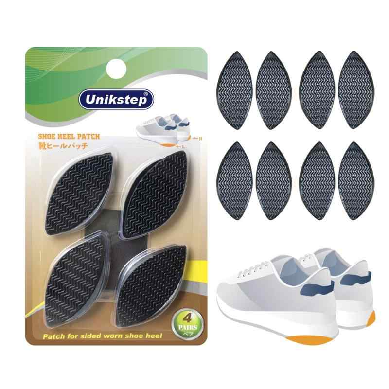 [UNIKSTEP] 4ペアの靴のかかとの修理パッチ スニーカー 革靴 靴底の修理と交換ヒールパッド シューズ補修材 靴底用 靴修理キット 靴底の保護と滑り止めアクセサリー 靴のかかとの保護 ゴム