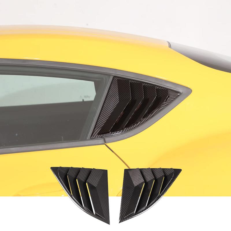 DIYUCAR 車のリアウィンドウシャッター リアベントウィンドウルーバー 車のシャッターサイドベントカバー トヨタ スープラ GR A90 A91 MK5 2019-2022に対応