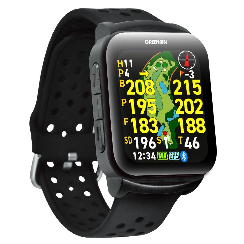 AMOLED（有機EL）高精細ディスプレイ GreenOn（グリーンオン）ザ・ゴルフウォッチ GS501 みちびきL1S対応 THE GOLF WATCH GS501 (通常版)