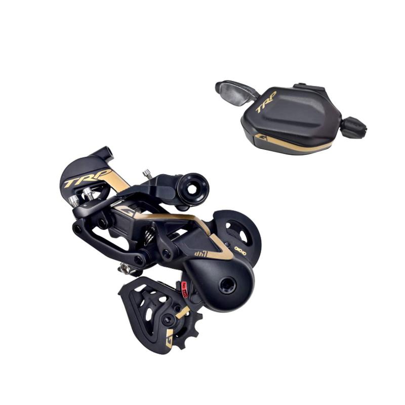 Rakuten - TRP(ティーアールピー) G-SPEC DH7 M-860 Rear Derailleur & Shift lever KIT GOLD