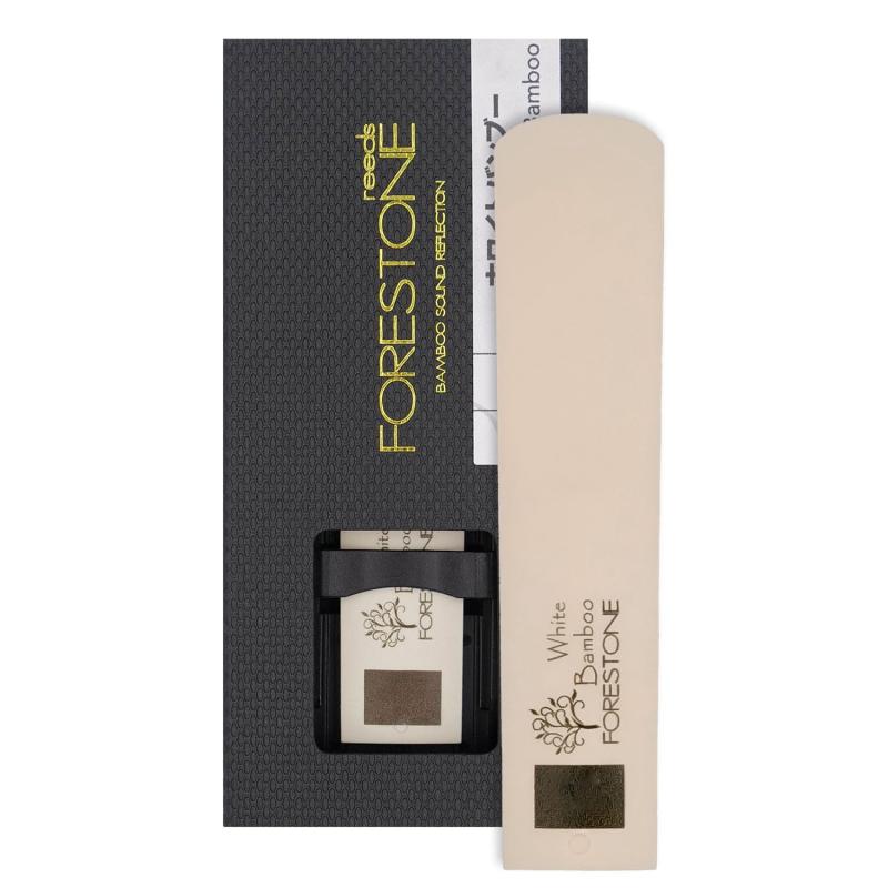 FORESTONE フォレストーンリード White Bamboo B♭クラリネット用 【硬さ：4.0】 FSWC4従来の素材にHinokiとは異なる特殊なカルシウム材を加えたモデル暗すぎず明るすぎず、Black BambooとHinokiの間を狙ったサウンドフォレストーンリードの中で最も抵抗感が少なく、初心者でも簡単に鳴らすことができる